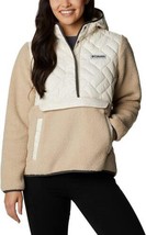 Columbia Sportswear Women&#39;s Street View Fleece Hooded Pullover Beige Size XS - £41.87 GBP