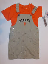 San Francisco Giants Toddler Boys Shortalls Overalls  Sizes 2T , 3T or 4... - £10.92 GBP