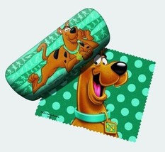 Scooby-Doo Art Image Eyeglasses Case With Art Figure Cleaning Cloth NEW UNUSED - £9.97 GBP