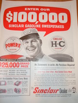 Vintage Sinclair Gasoline Magazine Advertisement  1960 - $8.99