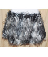Faux Fur Fabric - 42&quot; long x 13&quot; wide Lined in Leopard Print - £3.99 GBP
