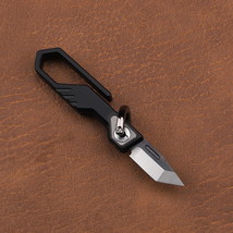 Mini Folding Hunting Knife M390 Steel Titanium Alloy Handle Key chain  - £38.97 GBP
