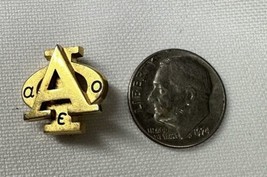VTG Peggy Peck A0E Sorority College lapel school vintage pin 2/2/91 - $109.84
