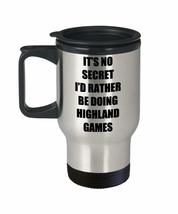 Highland Games Travel Mug Insulated Sport Fan Lover Funny Gift Idea For ... - $22.74