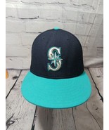 New Era 59Fifty Seattle Mariners Hat Cap Size 7 1/4 2 Tone  MLB Baseball - £12.42 GBP