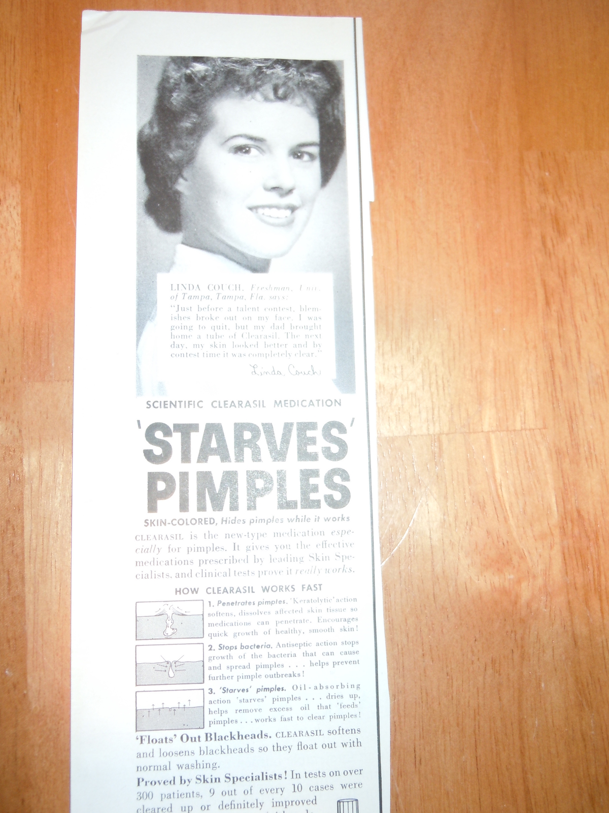 Vintage Clearasil Magazine Advertisement 1960 - $3.99