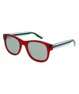 New Gucci Sunglasses GG0003S 004 Red/Crystal w/Silver Mirrored Lens - $249.99