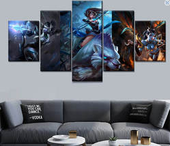 5 Pcs Canvas Wall Game Dota 2 Poster Paintings Interior Living Room  Hom... - £7.93 GBP
