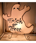 Light Up Ghost   Halloween Novelty Sculpture with Light, Free Standing - $22.00