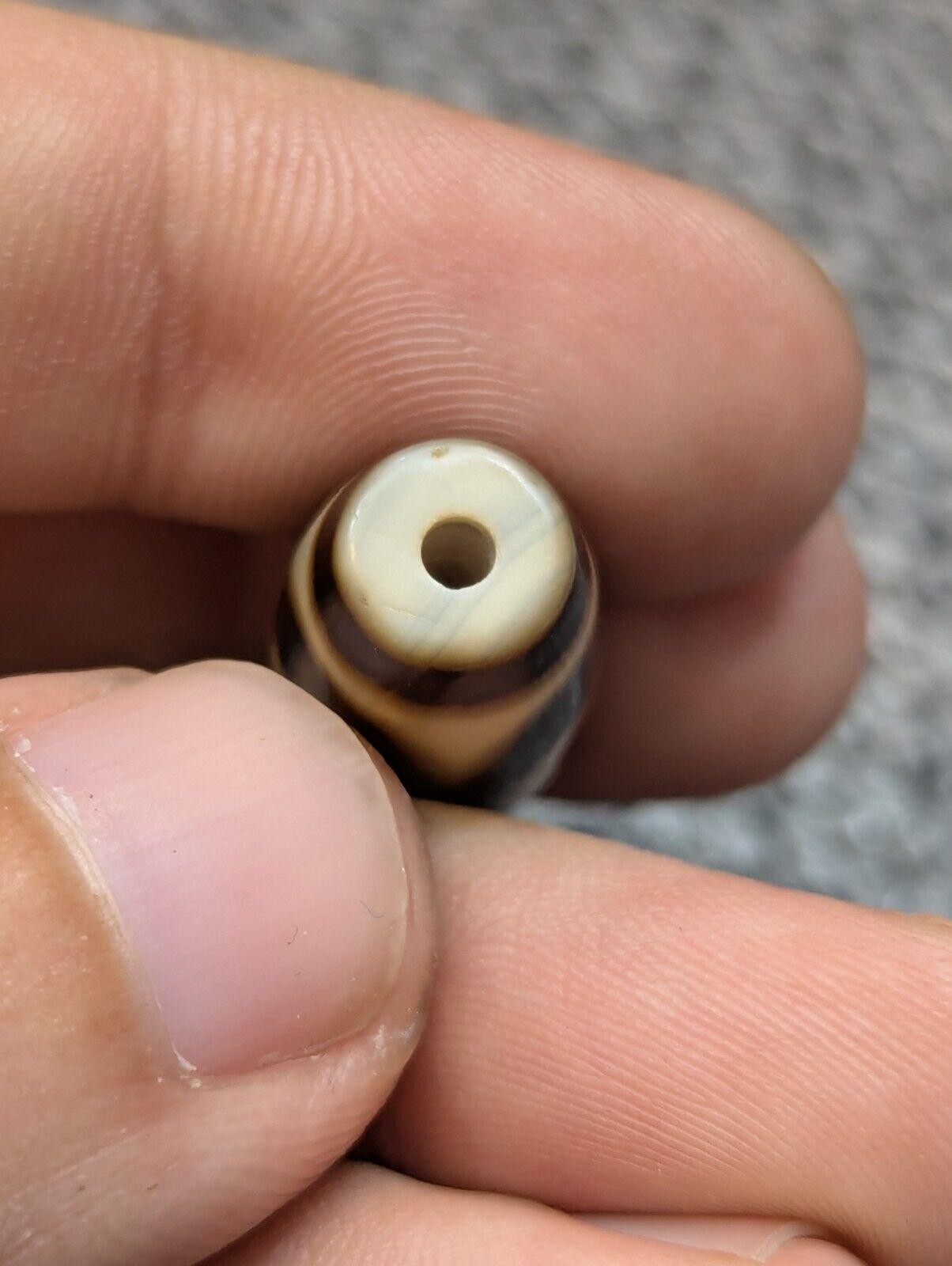 Hochwertiges altes tibetisches 3 Kreis Augen in Augen Achat Stein Dzi Perle... Item image 6