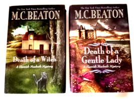 Vintage Hard Cover 2 M.C. BEATON &quot; Hamish Macbeth&quot;  Mysteries Nos#. 23 &amp; 24 - $10.99