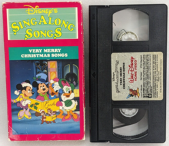 Disneys Sing Along Songs Very Merry Christmas Songs (VHS, 1989, Slipsleeve) - £8.59 GBP