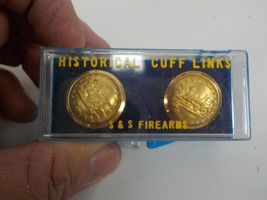 Train Locomotive Uniform Button Style Historical Cuff Links S&amp;S Firearms - £11.99 GBP