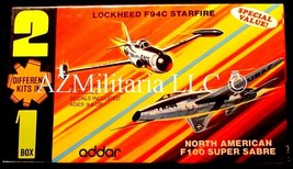 Addar Lockheed F94C Starfighter/North American F100 Super Sabre 1/72 902  - £28.90 GBP