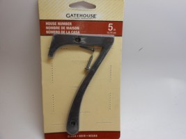 Gatehouse House Number Black &quot;7&quot; (5 inches) - $5.62
