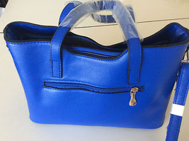 New Elegant Designer Inspired Women Bright Blue Fashion Handbag Crossbod... - $29.69