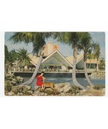 Vintage Postcard Busch Gardens Tampa Florida Hospitality House Woman Dee... - £5.53 GBP