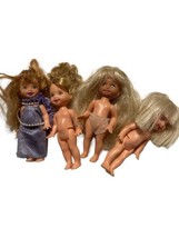 Lot of 4 1990s VTG Mattel Kelly Barbie Small DOLLS Blondes Brunette - £14.99 GBP