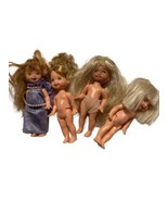 Lot of 4 1990s VTG Mattel Kelly Barbie Small DOLLS Blondes Brunette - £14.67 GBP