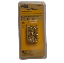 #36 Brass Finish Ball Pull Chain with 1 connector (6 feet) - £5.98 GBP