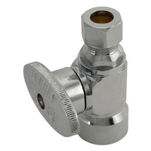 Plumb Pak 1/2&quot; FIP x 3/8&quot; OD Lead-Free Quarter Turn Straight Valve K2058PCLF - £6.65 GBP