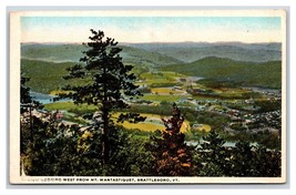 View From Mt Wantastiquet Battleboro Vermont VT UNP WB Postcard V12 - £3.07 GBP
