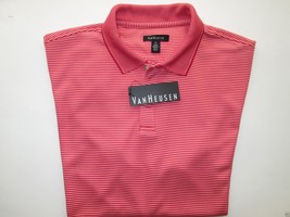 Van Heusen 50K8345633 Short Sleeve Men’s Polo T-Shirt Red Cardinal M MSR... - £16.41 GBP