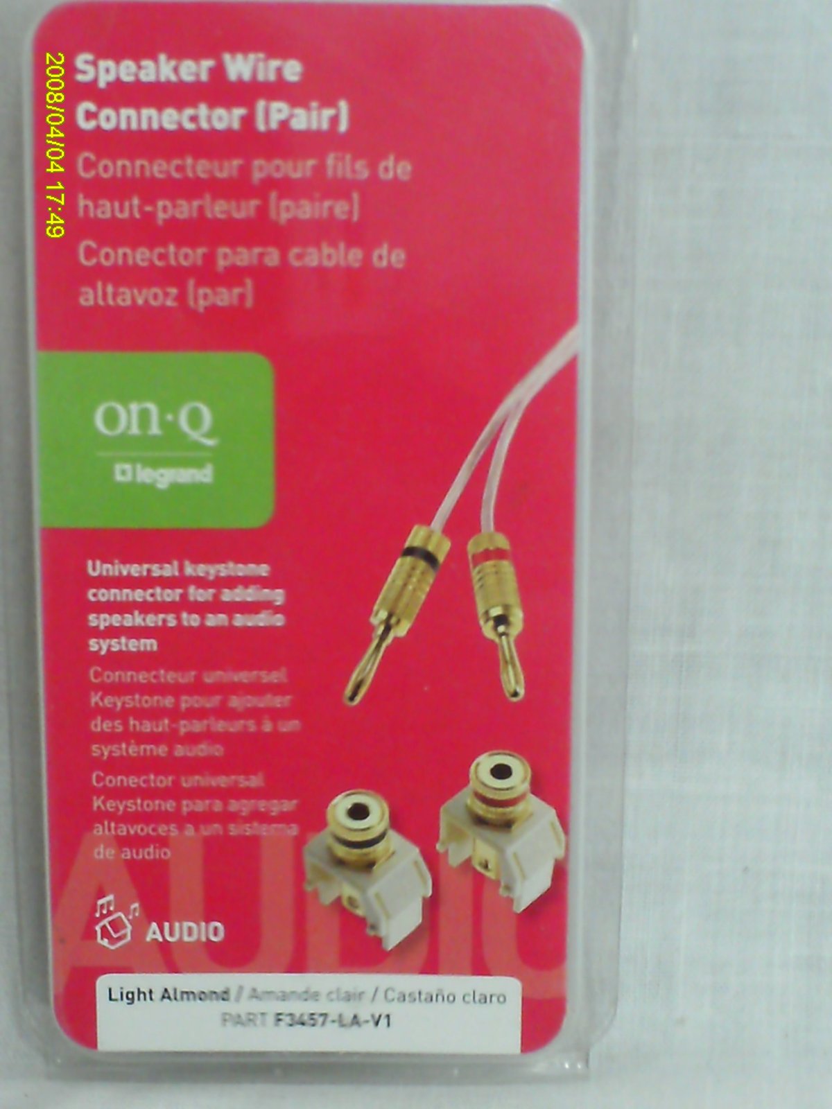 SPEAKER WIRE CONNECTOR (PAIR) - $7.43