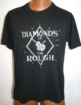 Vintage 80s Diamonds In The Rough Glitter Guitar &amp; Fiddle 50/50 T-SHIRT L Ss - £13.44 GBP