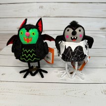 Hyde &amp; Eek! Featherly Friends Skitter &amp; Batrick Halloween Decor - $29.72