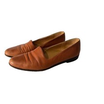 Vintage Cole Haan Women&#39;s Italian Leather Loafers Brown Slip On Shoes Si... - $25.74