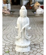 Kwan Yin Buddha Handmade Buddha Natural Solid Marble Buddha Temple Decor  - £1,219.27 GBP