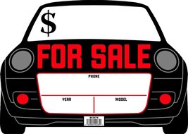 Hillman 843474 Automobile for Sale Sign (10&quot; x 14&quot;), White ( Pack of 6 ) - $24.32 CAD