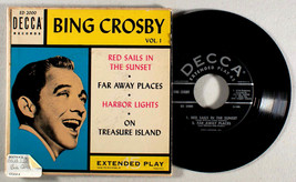 Bing Crosby - Vol. I (7&quot; EP) (1953) Vinyl 45 • Red Sails in the Sunset - £14.47 GBP