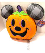 Disney Mickey Mouse HEY PUMPKIN Pillow 14&quot; Wide NEW - $40.44 CAD