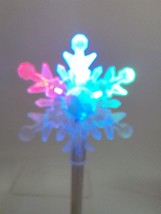Disney Parks Frozen Snowflake Glow Wand 15&quot; - New Batteries - Works Well! - £9.15 GBP