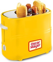 Oscar Mayer 2 Slot Hot Dog and Bun Toaster with Mini Tongs, Yellow - £45.46 GBP