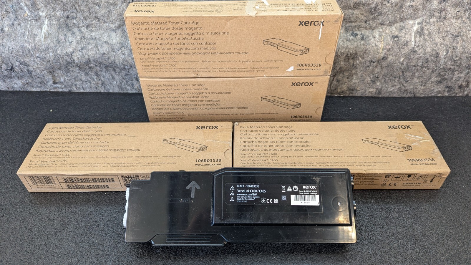 Lot of 5 New Xerox CMYK Metered Toner Cartridge Versalink C400/C405 - $169.99