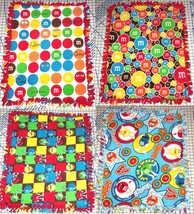 M&amp;M&#39;s M&amp;M Candy Fleece Baby Blanket Pet Lap Hand Tied 30&quot; x 24&quot; Girls Bo... - £33.79 GBP