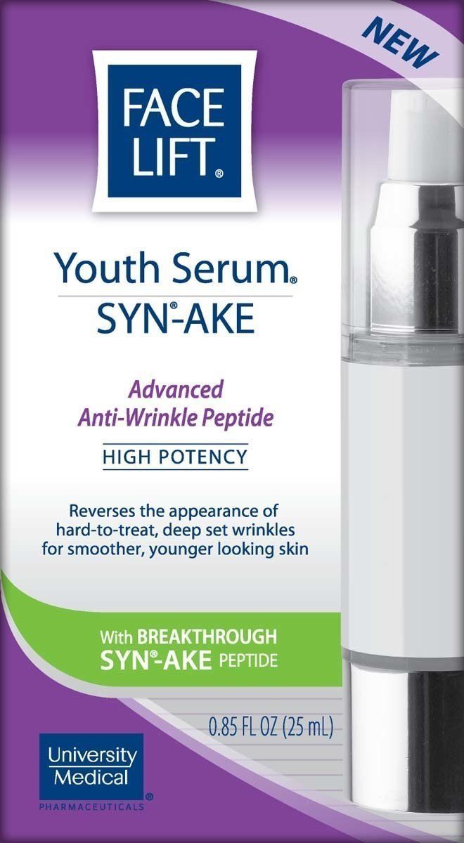 1- University Medical Face Lift Youth Serum Syn-Ake 0.85 oz~ AIRLESS PUMP BOTTLE - $34.99