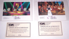 Disney Belle Postage Stamps Beauty &amp; the Beast  Be Our Guest Belle St Vincent - £19.94 GBP