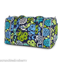 Disney Vera Bradley Duffel Bag Where&#39;s Mickey Blue Lime Green Navy Theme... - £224.02 GBP