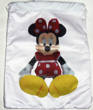 Disney Minnie Mouse Cinch Sack Tote Backpack Theme Parks New - £27.48 GBP