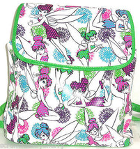 Disney Tinker Bell Backpack Green Glitter Tink Theme Parks New - £39.80 GBP