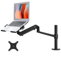 Monitor/Laptop Mount, Single Gas Spring Arm Desk Stand/Holder For 17-32&quot; Compute - £117.69 GBP
