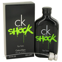 CK One Shock by Calvin Klein Eau De Toilette Spray 3.4 oz For Men - £25.53 GBP