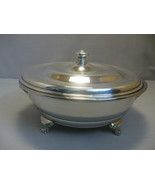 Silver Plate Casserole Pot Dish With Handles  3 Foot Empress Silver Ware... - £15.65 GBP