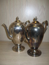 Tea Pots Qty 2 Silver On Copper Academy Silver Co Academy Silver Co 1950-1960 - £27.48 GBP