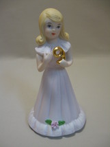 Figurine Growing Up Birthday Girl Age 9 Blonde Enesco Circa 1981 - £10.17 GBP