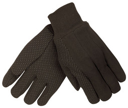 10 Ounce 95 % Cotton/5% Polyester Brown Jersey Glove, Sold By The Dozen - £7.35 GBP